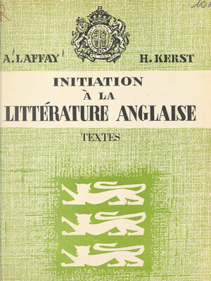 cover image of Initiation à la littérature anglaise (1). Textes